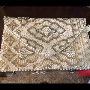 Francesca’s NWT beaded envelope purse